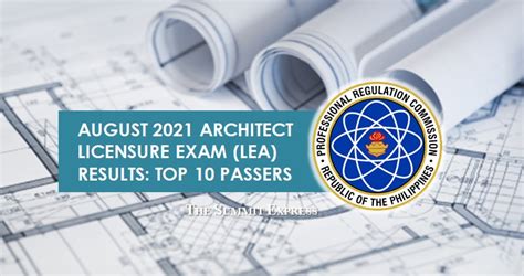 architecture exam result|LIST OF PASSERS: August 2021 Architect board .